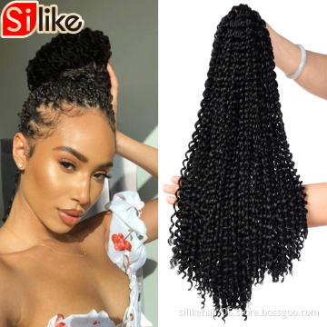 Ombre Passion Twist Water Wave Passion Spring Twist Hair18inch Crochet Passion Twist Hair Synthetic Kinky Curly Hair Extensions